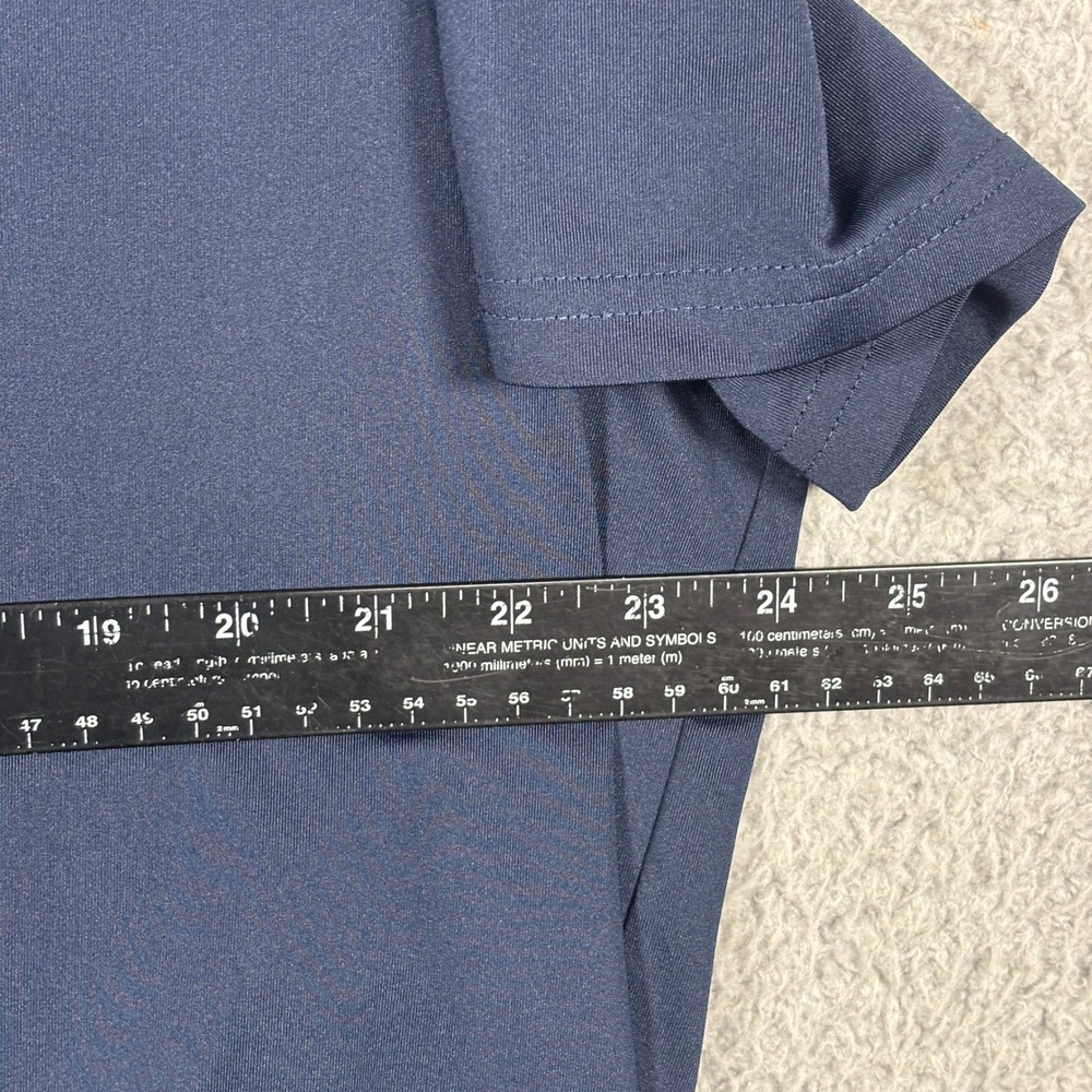 Original Penguin Polo Shirt Mens XL Navy Blue Short Sleeve Embroidered Logo Golf - Picture 6 of 7
